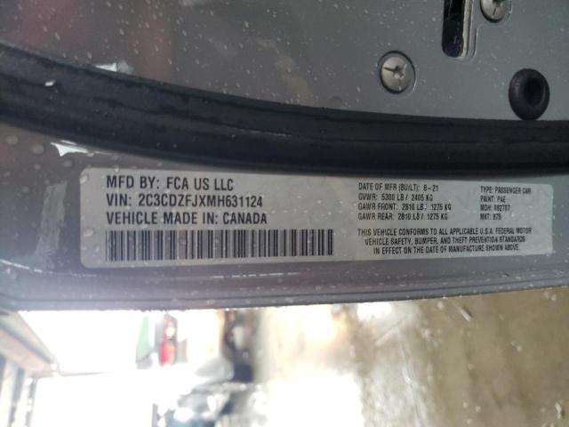 Photo 10 from auction – 2021 DODGE CHALLENGER with VIN 2C3CDZFJXMH631124