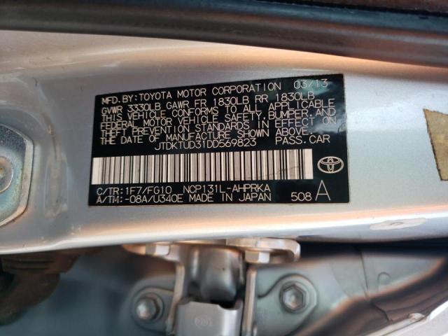 Photo 10 from auction – 2013 TOYOTA YARIS with VIN JTDKTUD31DD569823