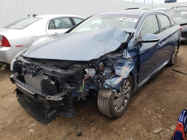 Photo 2 from auction – 2017 HYUNDAI SONATA SPO with VIN 5NPE34AF4HH594839