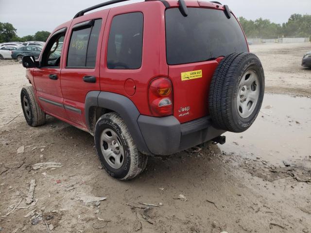 Photo 3 from auction – 2003 JEEP LIBERTY SP with VIN 1J4GL48K93W576409