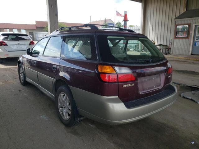 Photo 3 from auction – 2000 SUBARU LEGACY OUT with VIN 4S3BH6754Y7626871