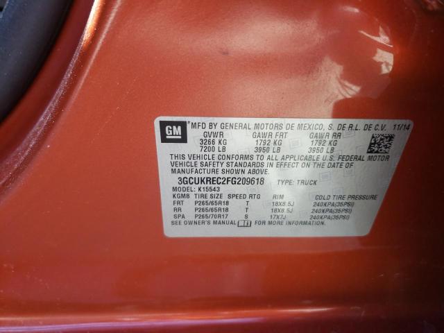 Photo 10 from auction – 2015 CHEVROLET SILVERADO with VIN 3GCUKREC2FG209618