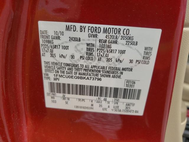 Photo 10 from auction – 2011 FORD ESCAPE LIM with VIN 1FMCU0EG9BKA73796
