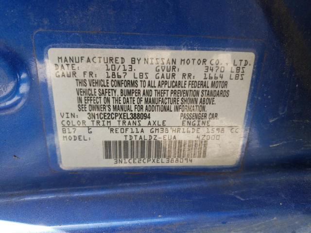 Photo 10 from auction – 2014 NISSAN VERSA NOTE with VIN 3N1CE2CPXEL388094
