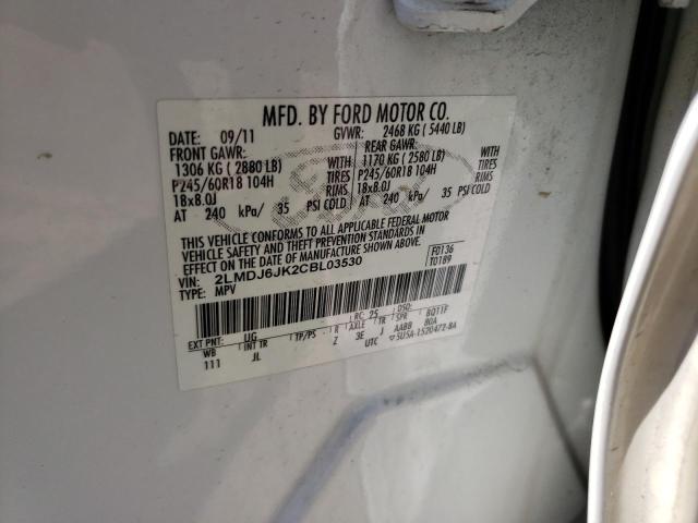 Photo 10 from auction – 2012 LINCOLN MKX with VIN 2LMDJ6JK2CBL03530