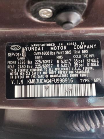 Photo 10 from auction – 2015 HYUNDAI TUCSON LIM with VIN KM8JUCAG4FU998916