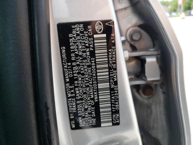 Photo 10 from auction – 2014 TOYOTA YARIS with VIN VNKKTUD37EA008942