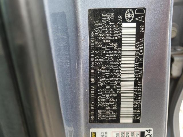 Photo 10 from auction – 2006 TOYOTA COROLLA MA with VIN 2T1LR30E26C551593