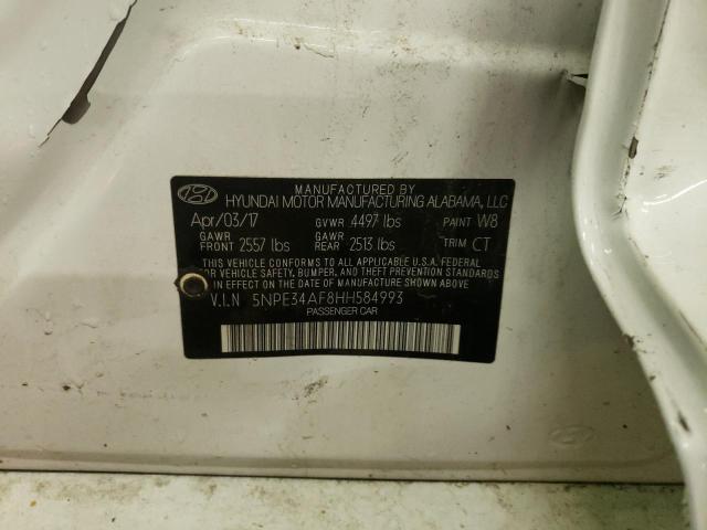 Photo 10 from auction – 2017 HYUNDAI SONATA with VIN 5NPE34AF8HH584993