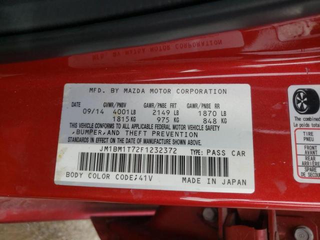 Photo 10 from auction – 2015 MAZDA 3 SV with VIN JM1BM1T72F1232372
