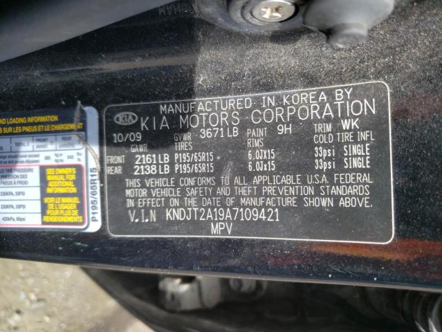 Photo 10 from auction – 2010 KIA SOUL with VIN KNDJT2A19A7109421