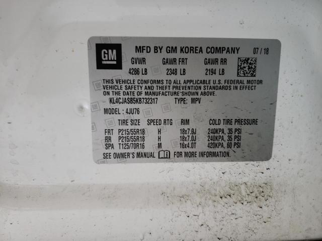 Photo 10 from auction – 2019 BUICK ENCORE PRE with VIN KL4CJASB5KB732317