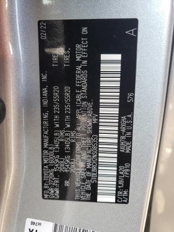 Photo 10 from auction – 2022 TOYOTA HIGHLANDER with VIN 5TDEBRCH2NS085353