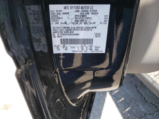 Photo 10 from auction – 2005 FORD F150 with VIN 1FTPX02555KD46981