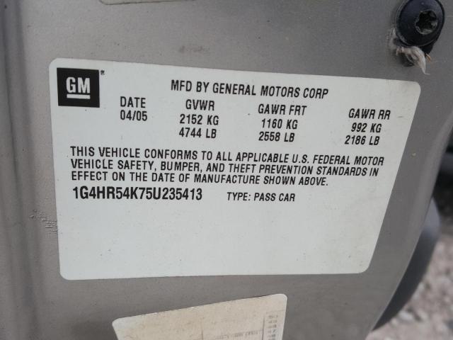 Photo 10 from auction – 2005 BUICK LESABRE LI with VIN 1G4HR54K75U235413