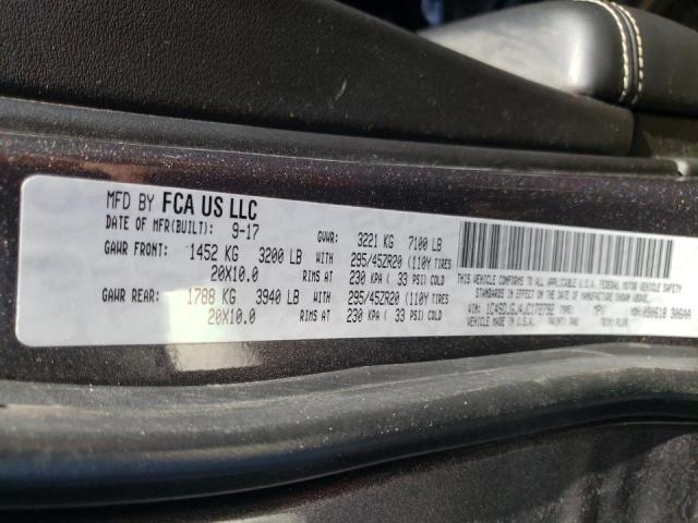 Photo 10 from auction – 2018 DODGE DURANGO SR with VIN 1C4SDJGJ4JC172792