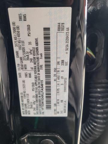 Photo 10 from auction – 2020 FORD F150 SUPER with VIN 1FTEW1E4XLFA54915
