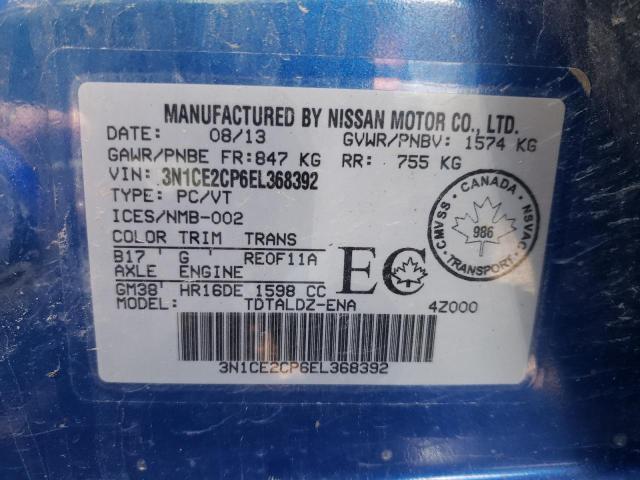 Photo 10 from auction – 2014 NISSAN VERSA NOTE with VIN 3N1CE2CP6EL368392
