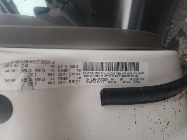 Photo 10 from auction – 2007 JEEP GRAND CHER with VIN 1J8HS48P17C595061