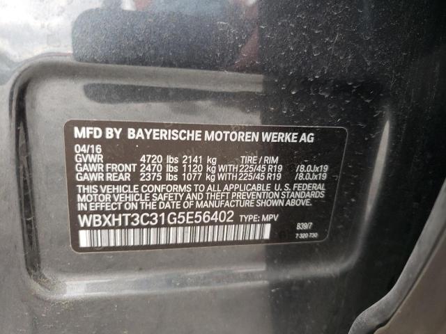 Photo 10 from auction – 2016 BMW X1 XDRIVE2 with VIN WBXHT3C31G5E56402