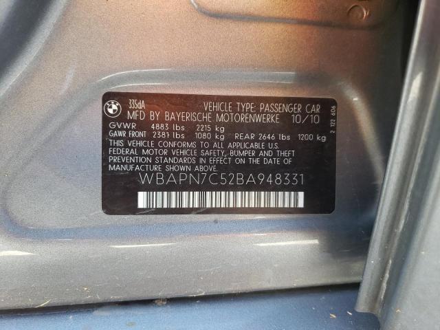 Photo 10 from auction – 2011 BMW 335 D with VIN WBAPN7C52BA948331