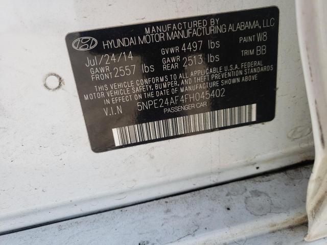 Photo 10 from auction – 2015 HYUNDAI SONOTA with VIN 5NPE24AF4FH045402