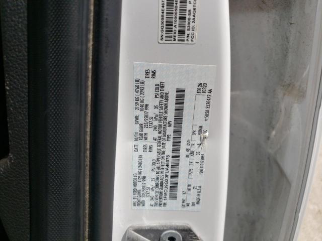 Photo 10 from auction – 2015 FORD ESCAPE SE with VIN 1FMCU9GX0FUA46076