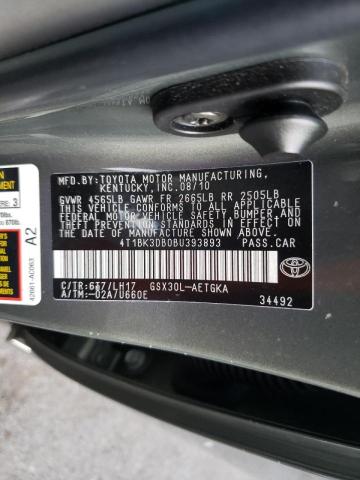 Photo 10 from auction – 2011 TOYOTA AVALON BAS with VIN 4T1BK3DB0BU393893
