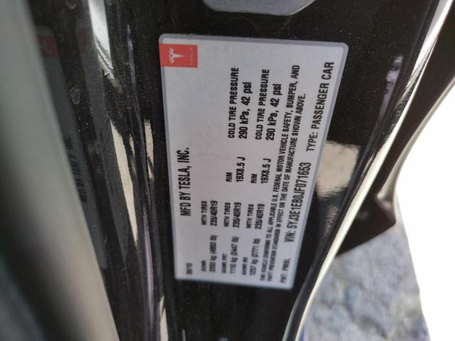 Photo 10 from auction – 2018 TESLA MODEL 3 with VIN 5YJ3E1EB0JF071653