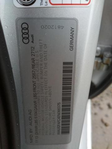 Photo 10 from auction – 2014 AUDI A6 PREMIUM with VIN WAUGFAFC4EN086375