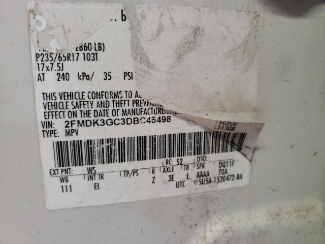 Photo 10 from auction – 2013 FORD EDGE SE with VIN 2FMDK3GC3DBC45498
