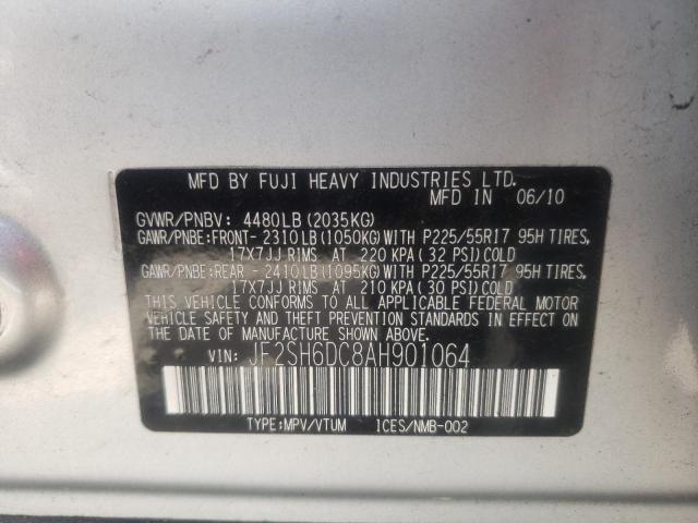 Photo 10 from auction – 2010 SUBARU FORESTER 2 with VIN JF2SH6DC8AH901064