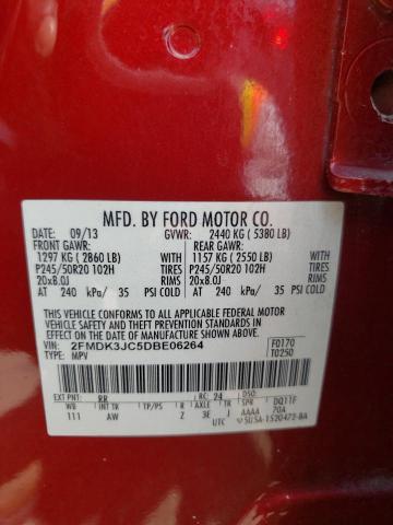 Photo 10 from auction – 2013 FORD EDGE SEL with VIN 2FMDK3JC5DBE06264
