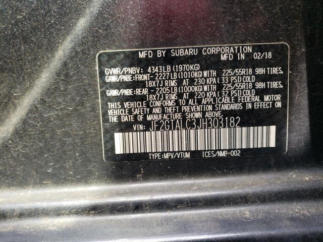 Photo 10 from auction – 2018 SUBARU CROSSTREK with VIN JF2GTALC3JH303182