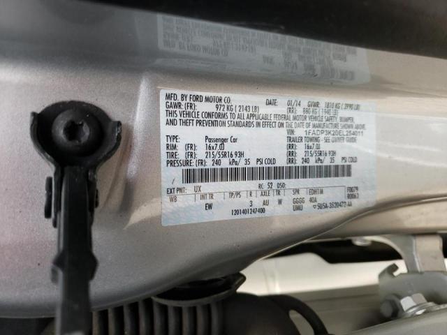 Photo 10 from auction – 2014 FORD FOCUS SE with VIN 1FADP3K20EL254011