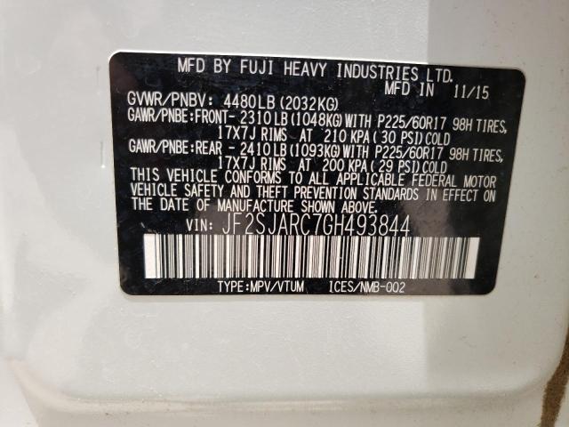 Photo 10 from auction – 2016 SUBARU FORESTER 2 with VIN JF2SJARC7GH493844