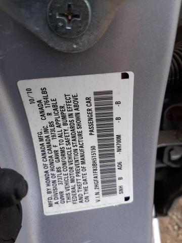 Photo 10 from auction – 2011 HONDA CIVIC EX with VIN 2HGFA1F83BH515150
