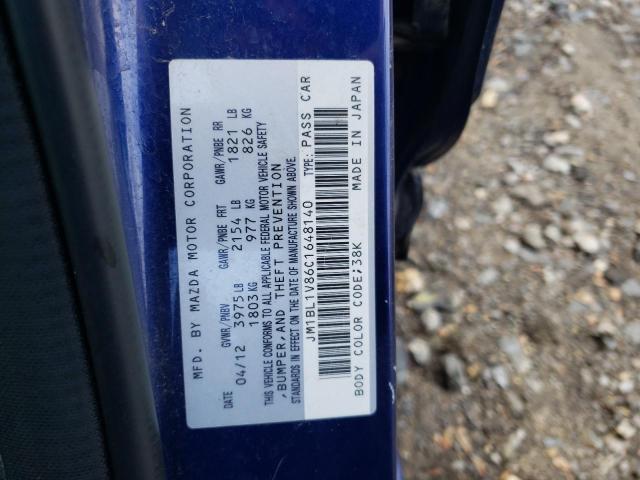 Photo 10 from auction – 2012 MAZDA 3 I with VIN JM1BL1V86C1648140