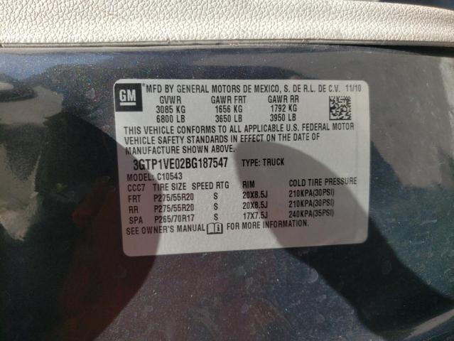 Photo 10 from auction – 2011 GMC SIERRA C15 with VIN 3GTP1VE02BG187547