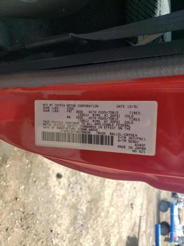 Photo 10 from auction – 1992 TOYOTA PICKUP with VIN JT4RN13P1N6039238