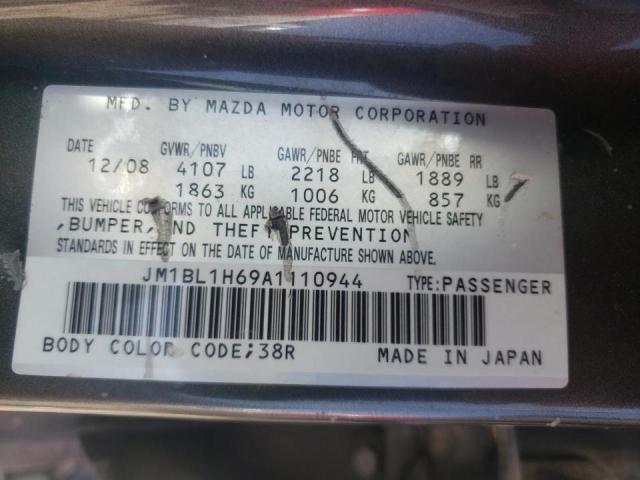 Photo 10 from auction – 2010 MAZDA 3 with VIN JM1BL1H69A1110944