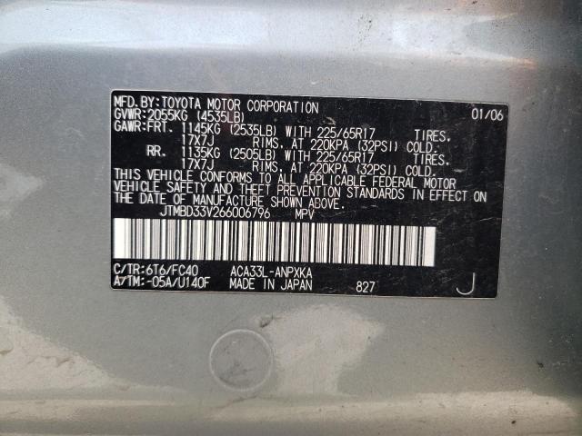 Photo 10 from auction – 2006 TOYOTA RAV4 with VIN JTMBD33V266006796