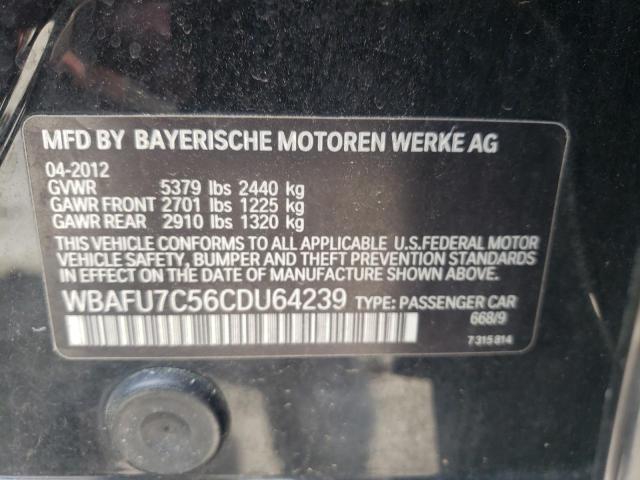 Photo 10 from auction – 2012 BMW 535 XI with VIN WBAFU7C56CDU64239