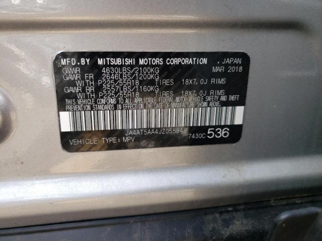 Photo 10 from auction – 2018 MITSUBISHI ECLIPSE CR with VIN JA4AT5AA4JZ055848