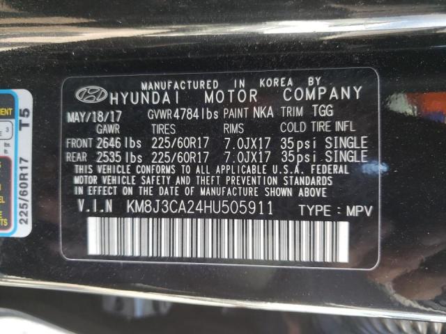 Photo 10 from auction – 2017 HYUNDAI TUCSON LIM with VIN KM8J3CA24HU505911