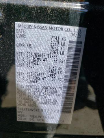Photo 10 from auction – 2019 NISSAN ROGUE S with VIN 5N1AT2MV3KC812273