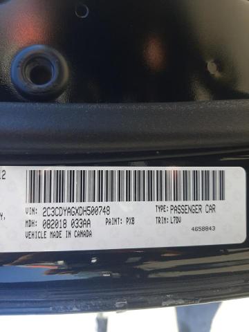 Photo 10 from auction – 2013 DODGE CHALLENGER with VIN 2C3CDYAGXDH500748