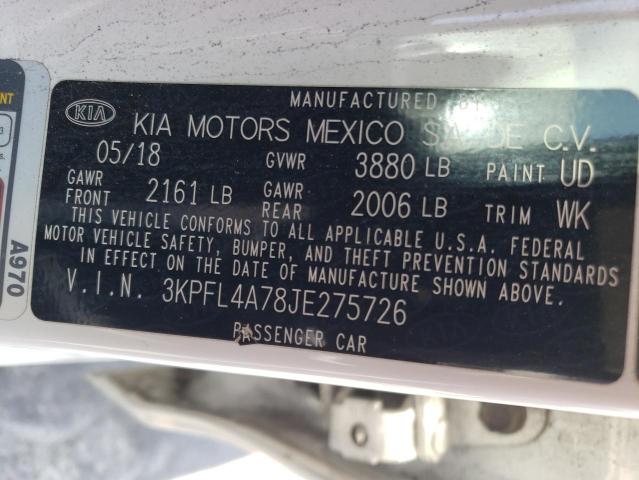 Photo 10 from auction – 2018 KIA FORTE LX with VIN 3KPFL4A78JE275726