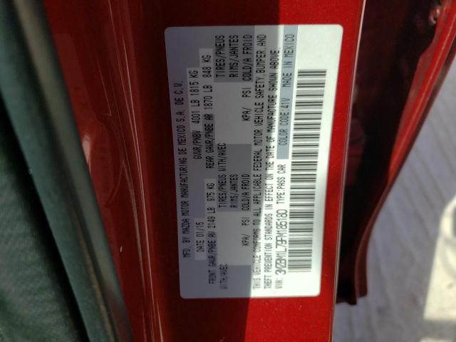 Photo 10 from auction – 2015 MAZDA 3 TOURING with VIN 3MZBM1L79FM185180