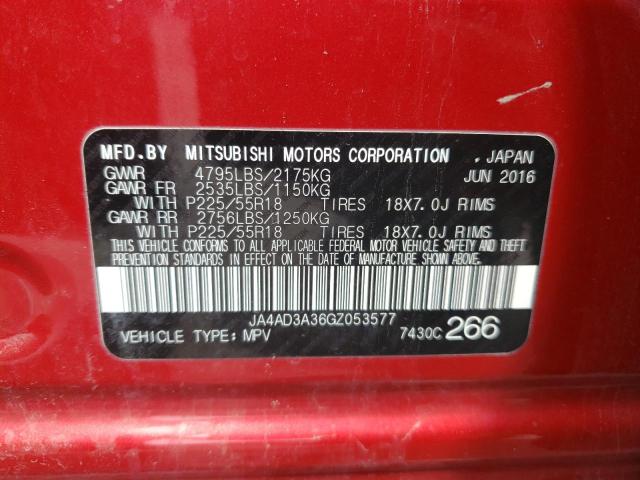 Photo 10 from auction – 2016 MITSUBISHI OUTLANDER with VIN JA4AD3A36GZ053577